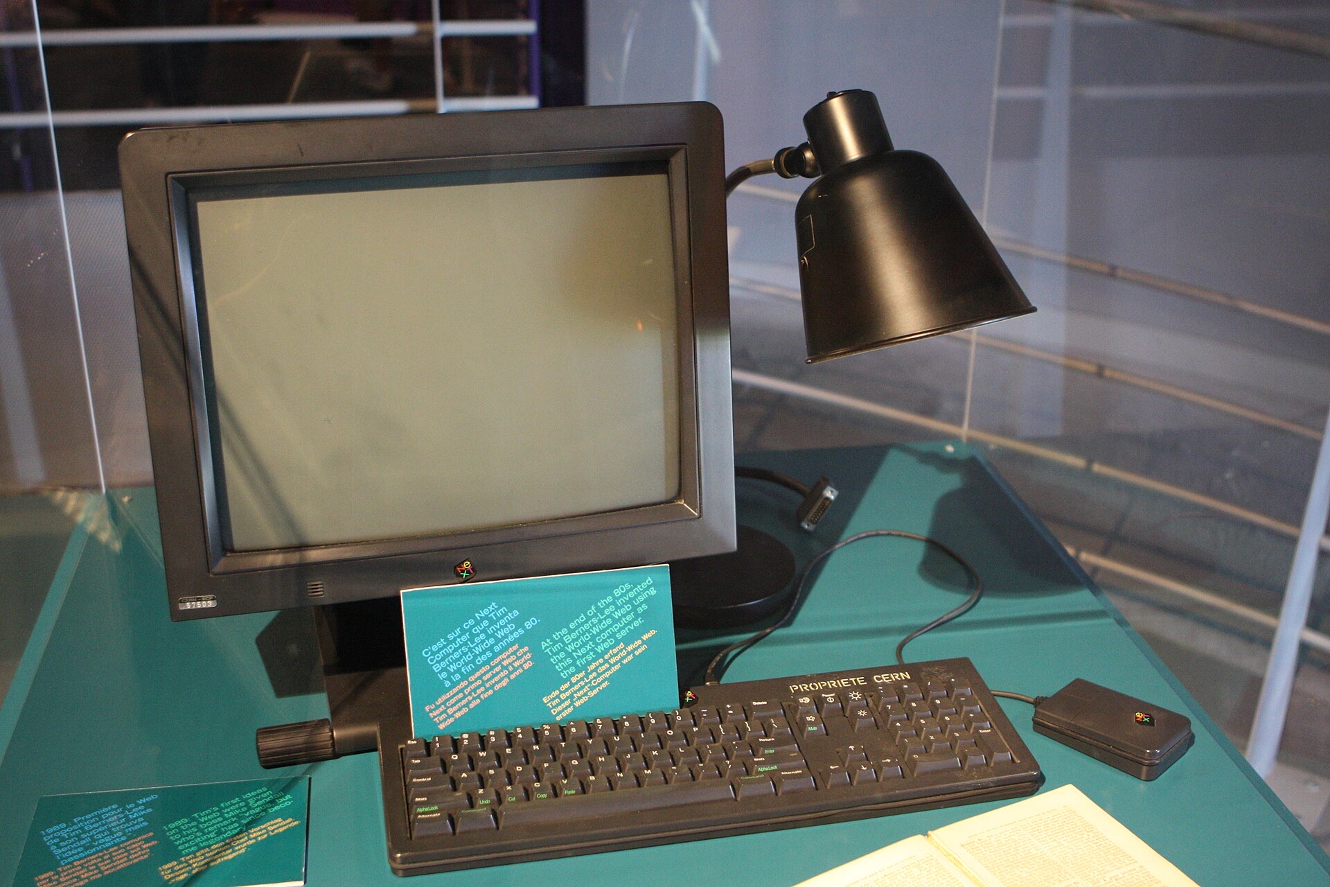 The NeXT computer used as the first web server