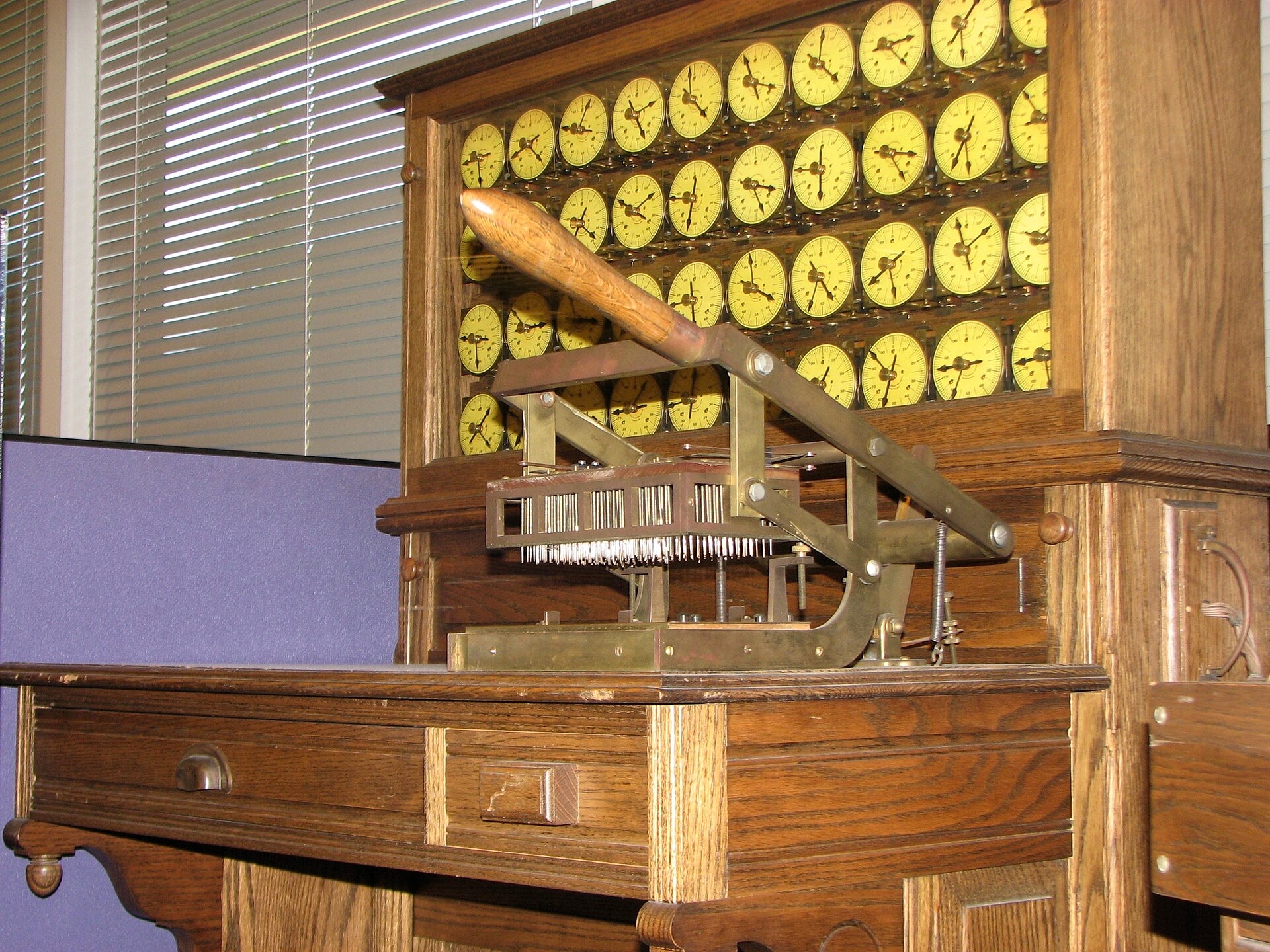 A Hollerith census tabulator from around 1900